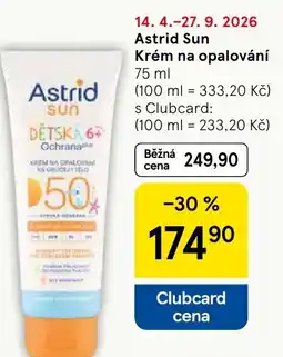 Tesco Astrid Sun Krém na opalování nabídka