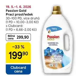 Tesco Passion Gold Prací prostředek nabídka