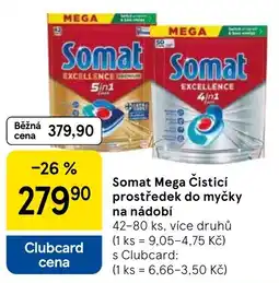 Tesco Somat Mega Čisticí prostředek do myčky na nádobí nabídka