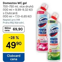 Tesco Domestos WC gel nabídka