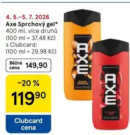 Tesco Axe Sprchový gel nabídka