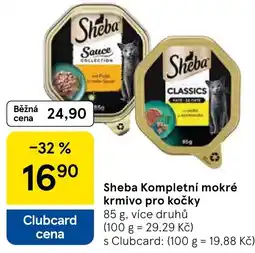 Tesco Sheba Kompletní mokré krmivo pro kočky nabídka