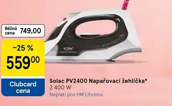 Tesco Solac PV2400 Napařovací žehlička nabídka