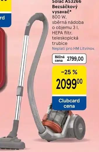 Tesco Solac AS3266 Bezsáčkový vysavač nabídka