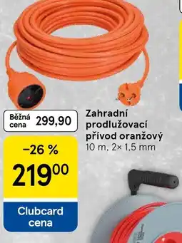 Tesco Zahradní prodlužovací přívod oranžový nabídka