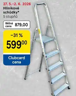 Tesco Hliníkové schůdky nabídka