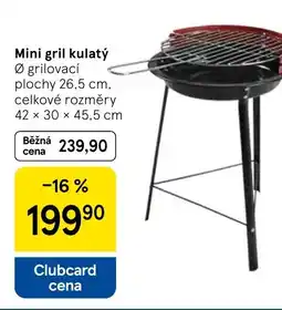 Tesco Mini gril kulatý nabídka