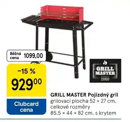 Tesco GRILL MASTER Pojízdný gril nabídka