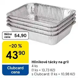 Tesco Hliníkové tácky na gril nabídka