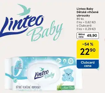 Tesco Linteo Baby Dětské vlhčené ubrousky nabídka