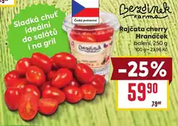 Billa Rajčata cherry Hranáček nabídka
