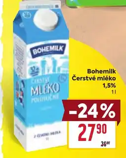 Billa Bohemilk Čerstvé mléko 1,5% nabídka