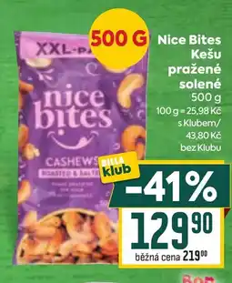 Billa Nice Bites Kešu pražené solené nabídka