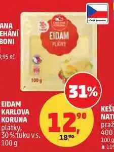 Penny Market EIDAM KARLOVA KORUNA plátky nabídka