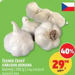 Penny Market ČESNEK ČESKÝ KARLOVA KORUNA balený nabídka