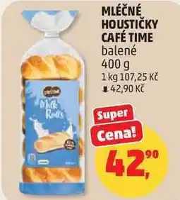 Penny Market MLÉČNÉ HOUSTIČKY CAFÉ TIME balené nabídka