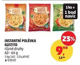 Penny Market INSTANTNÍ POLÉVKA GUSTITO různé druhy nabídka