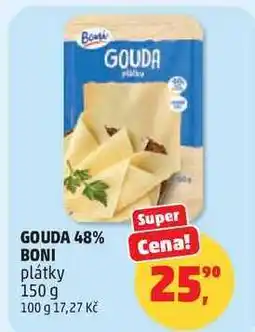 Penny Market GOUDA 48% BONI plátky nabídka