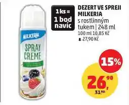 Penny Market DEZERT VE SPREJI MILKERIA s rostlinným navíc tukem nabídka