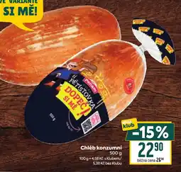Billa Chléb konzumní nabídka