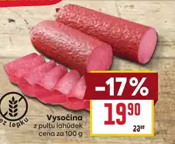 Billa Vysočina nabídka