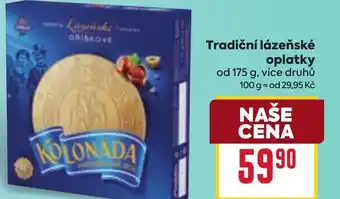 Billa Tradiční lázeňské oplatky nabídka