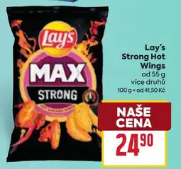 Billa Lay's Strong Hot Wings nabídka