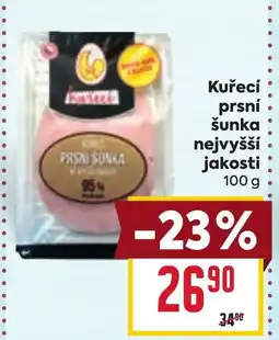 Billa Kuřecí prsní šunka nejvyšší jakosti nabídka