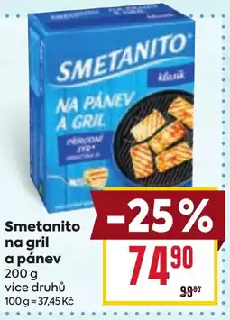 Billa Smetanito na gril a pánev nabídka