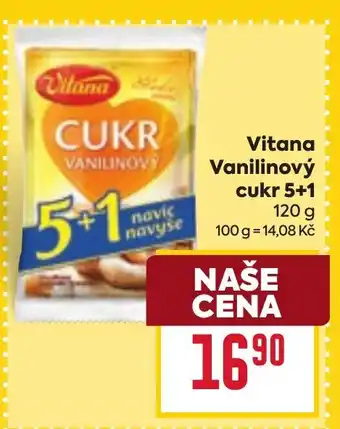 Billa Vitana Vanilinový cukr 5+1 nabídka