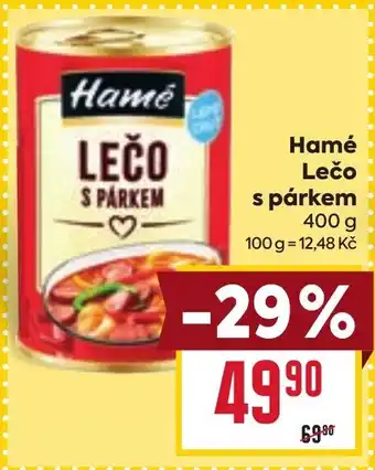 Billa Hamé Lečo s párkem nabídka