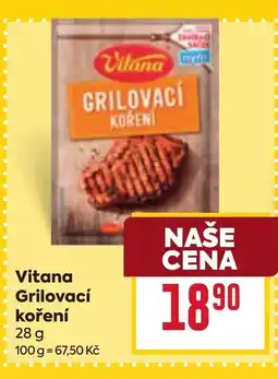 Billa Vitana Grilovací koření nabídka