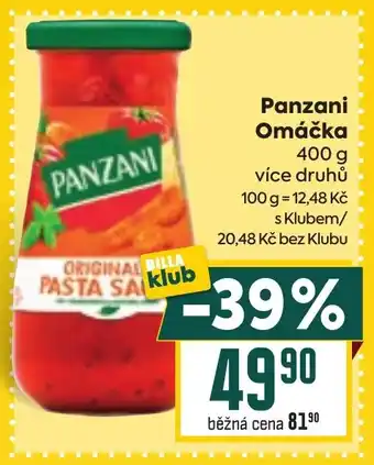 Billa Panzani Omáčka nabídka