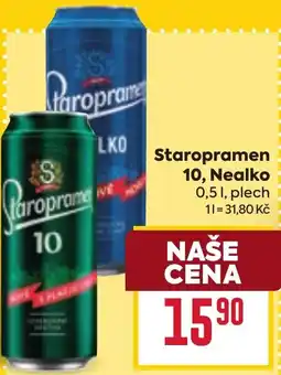 Billa Staropramen 10, Nealko nabídka