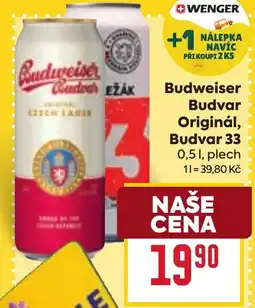Billa Budweiser Budvar Originál, Budvar 33 nabídka