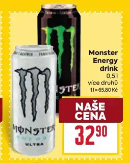 Billa Monster Energy drink nabídka