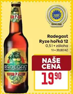 Billa Radegast Ryze hořká 12 nabídka