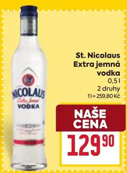 Billa St. Nicolaus Extra jemná vodka nabídka