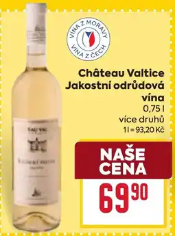 Billa Château Valtice Jakostní odrůdová vína nabídka