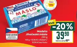 Billa Madeta Jihočeské máslo nabídka