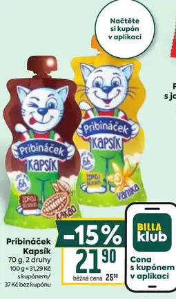 Billa Pribináček Kapsík nabídka