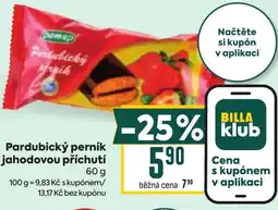 Billa Pardubický perník s jahodovou příchutí nabídka