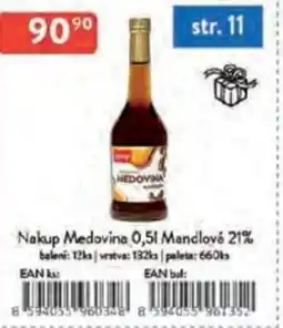 Qanto Nakup Medovina Mandlové 21% nabídka