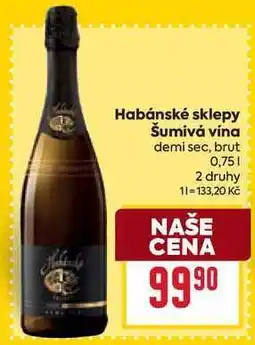 Billa Habánské sklepy Šumivá vína demi sec, brut nabídka