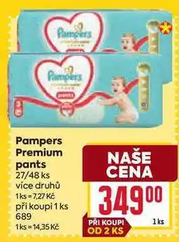 Billa Pampers Premium pants 27/48 ks nabídka