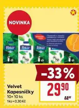 Billa Velvet Kapesníčky 10x 10 ks nabídka