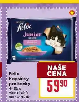 Billa Felix Kapsičky pro kočky 4× nabídka