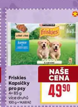 Billa Friskies Kapsičky pro psy 4× nabídka
