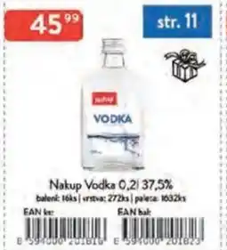 Qanto Nakup Vodka 37,5% nabídka