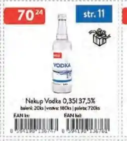 Qanto Nakup Vodka 37,5% nabídka